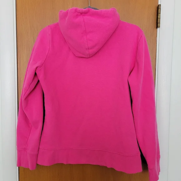 The North Face bright pink women's hoodie sweatshirt with tree graphic - Picture 4 of 9